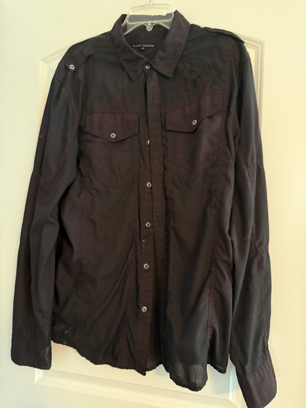 Men’s Long Sleeve Shirt Jacket - Dark Plum